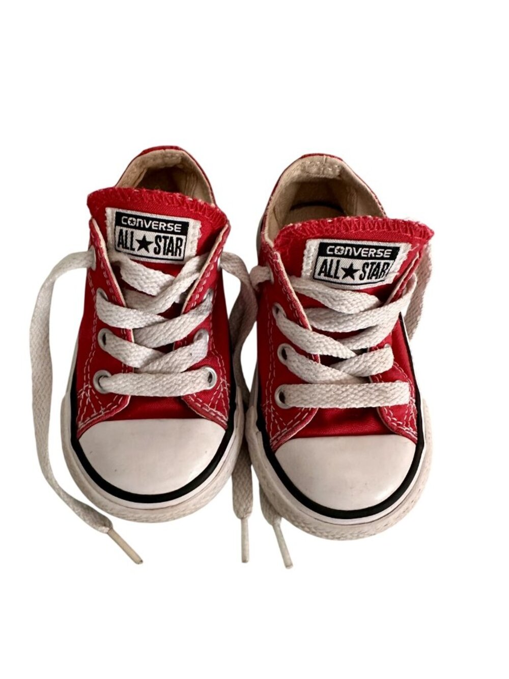 Converse - Red Canvas Low Top Sneakers - Great condition!